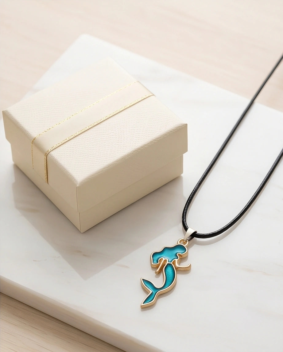 Teal Mystic Mermaid Pendant