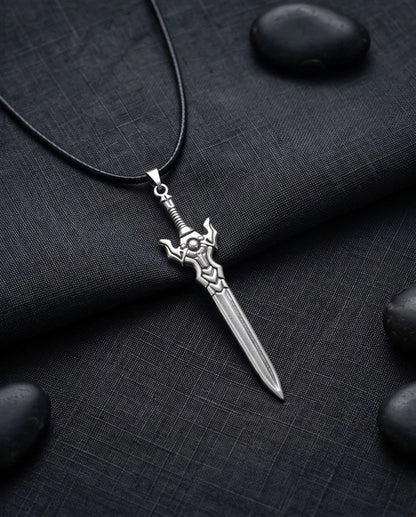 Fantasy Broadsword Pendant Necklace