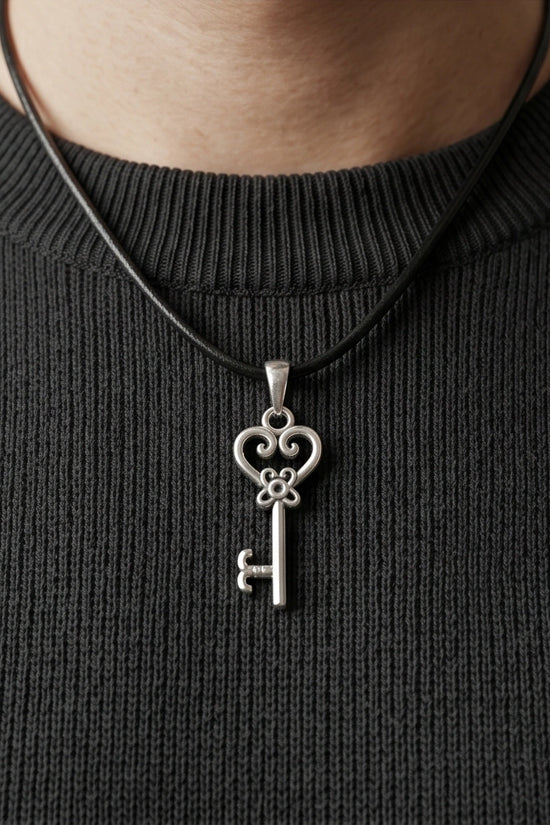 The Secret Garden Heart Key Necklace