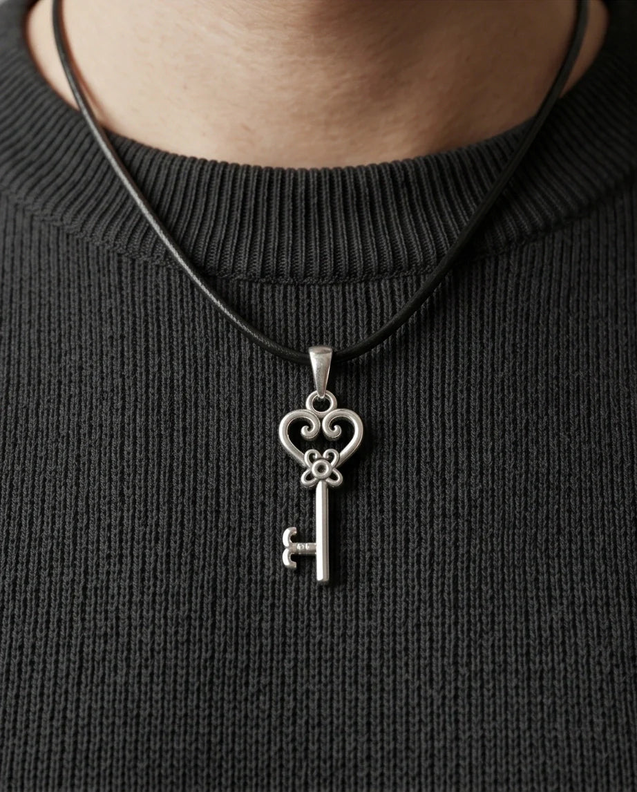 The Secret Garden Heart Key Necklace