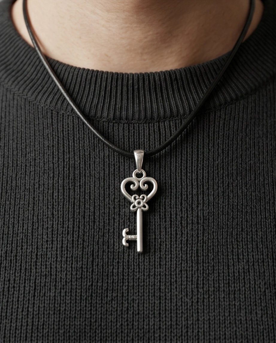 The Secret Garden Heart Key Necklace