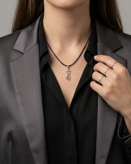 Silver Shooting Star Pendant Necklace