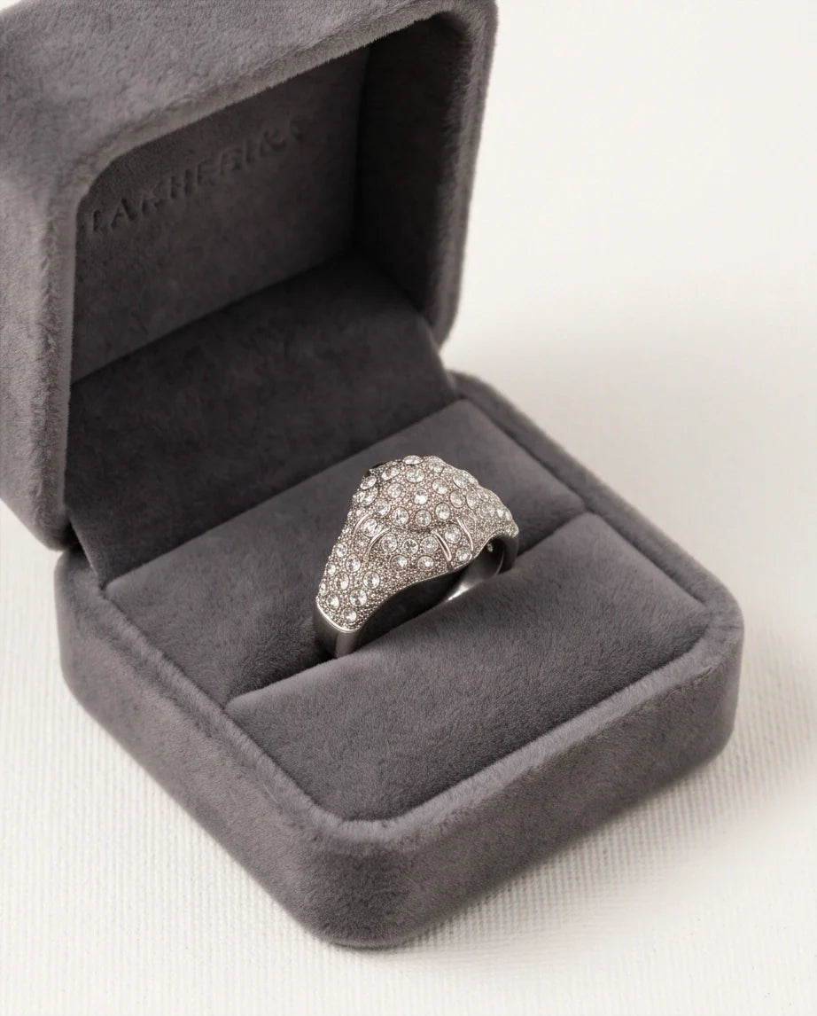 Sovereign Diamond Pave Dome Ring