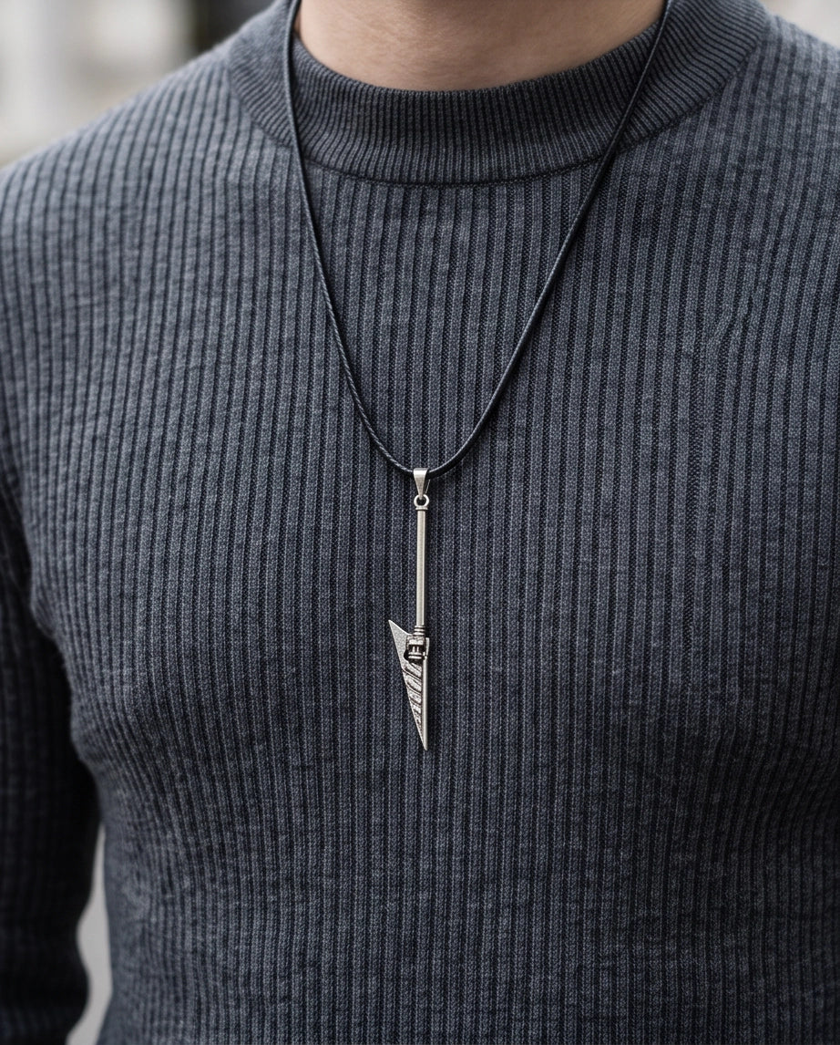 Tribal Arrowhead Spear Pendant