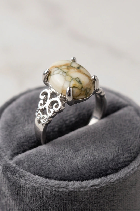 Vintage Filigree Wildstone Ring