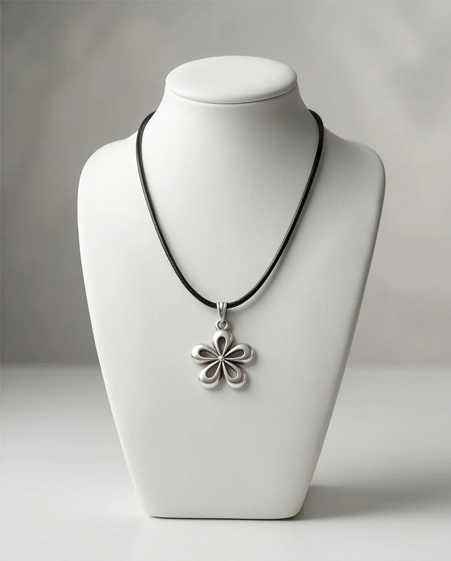 The Sakura Blossom Silver Pendant