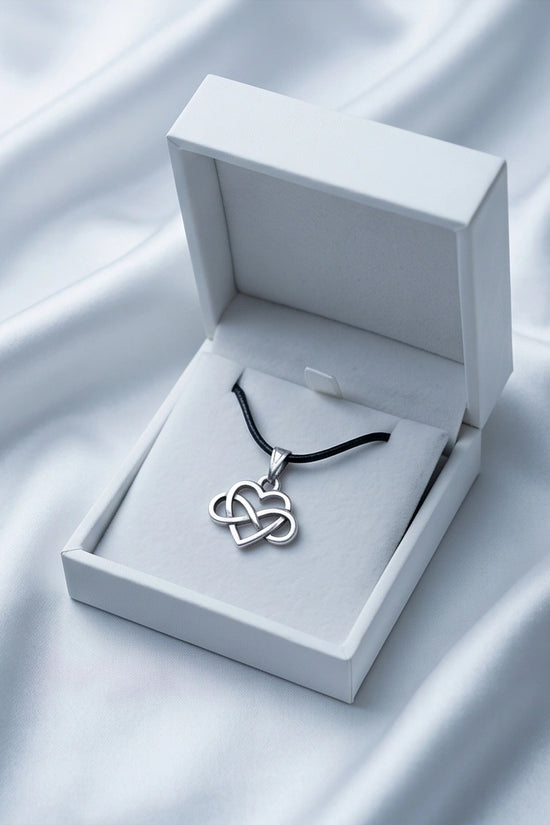 Silver Infinity Heart Necklace