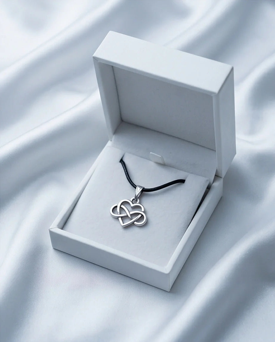 Silver Infinity Heart Necklace
