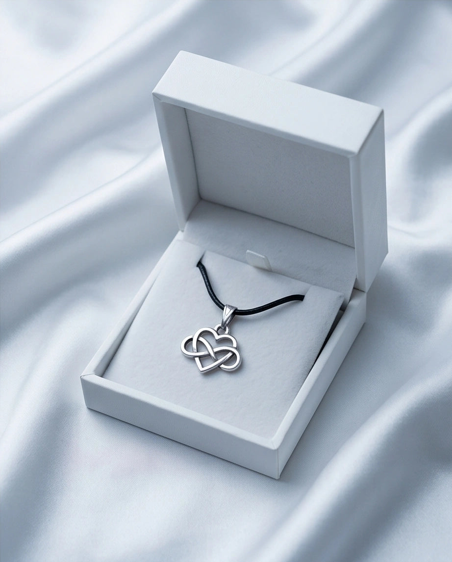 Silver Infinity Heart Necklace