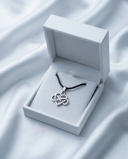 Silver Infinity Heart Necklace