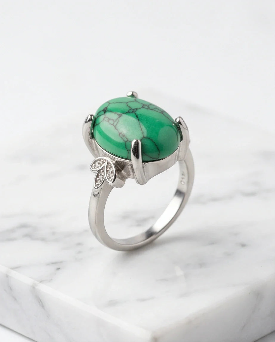 Botanical Meadow Turquoise Ring