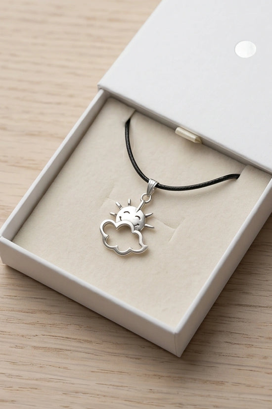 The Happy Sol Sun & Cloud Necklace