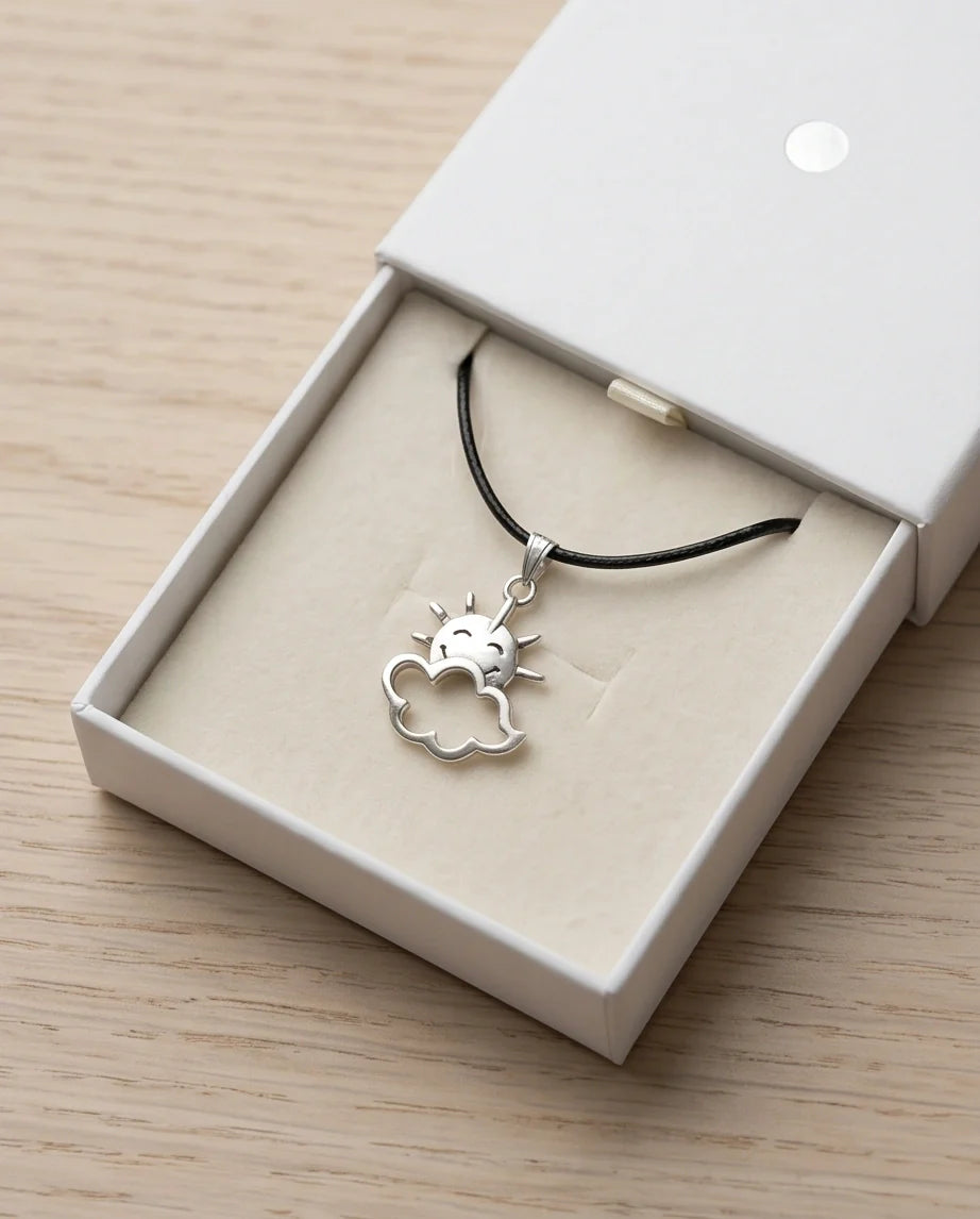 The Happy Sol Sun & Cloud Necklace