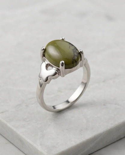 Olive Serpentine Butterfly Ring