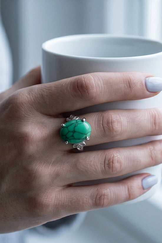 Botanical Meadow Turquoise Ring