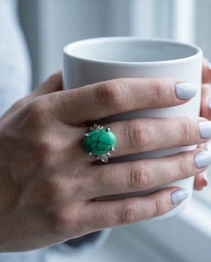 Botanical Meadow Turquoise Ring