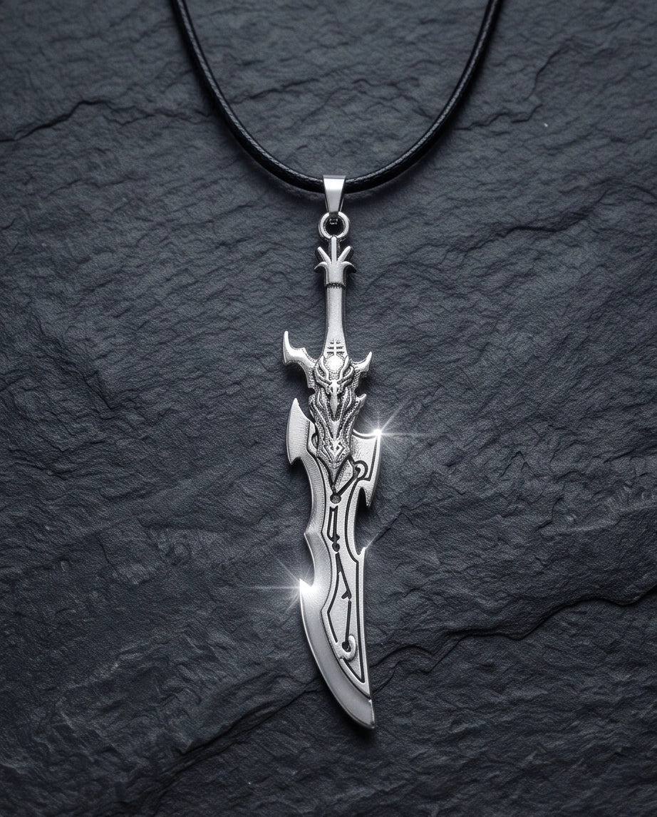Dragon Skull Fantasy Blade Pendant