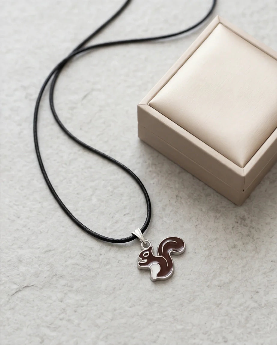 The Chestnut Squirrel Pendant