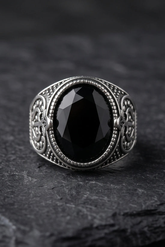 Imperial Onyx Shadow Signet Ring