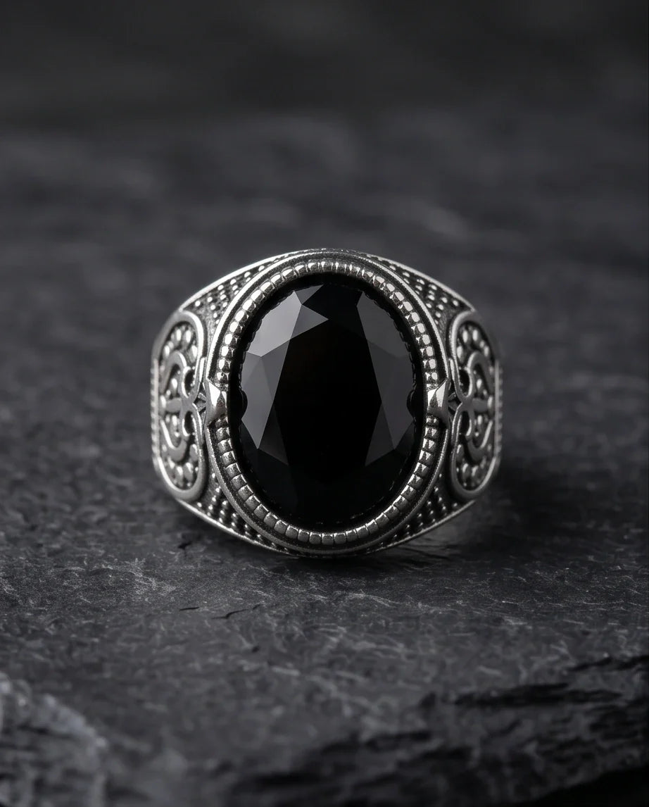 Imperial Onyx Shadow Signet Ring