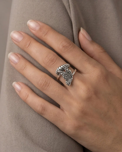 Vintage Sterling Silver Butterfly Wrap Ring