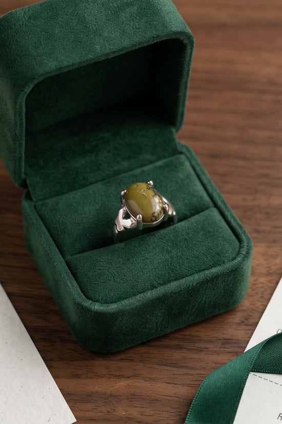 Olive Serpentine Butterfly Ring