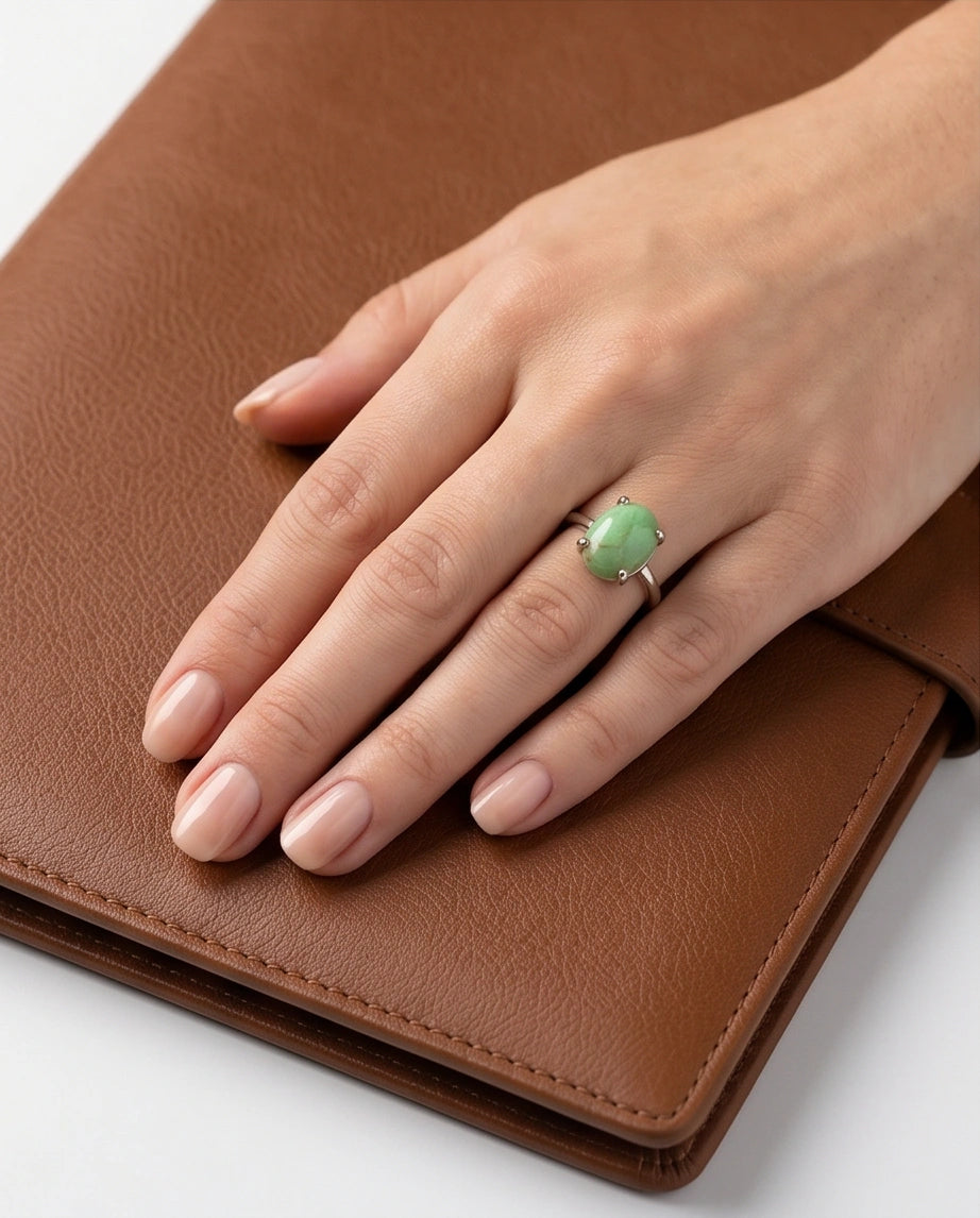 Serene Mint Turquoise Statement Ring