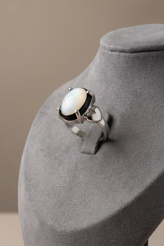 Iridescent Eclipse Statement Ring