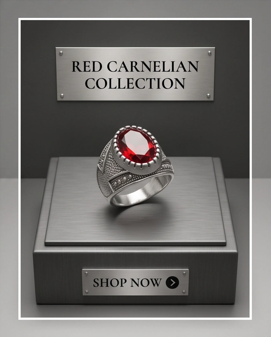 Ruby Gemstone Notched Bezel Stippled Silver Ring