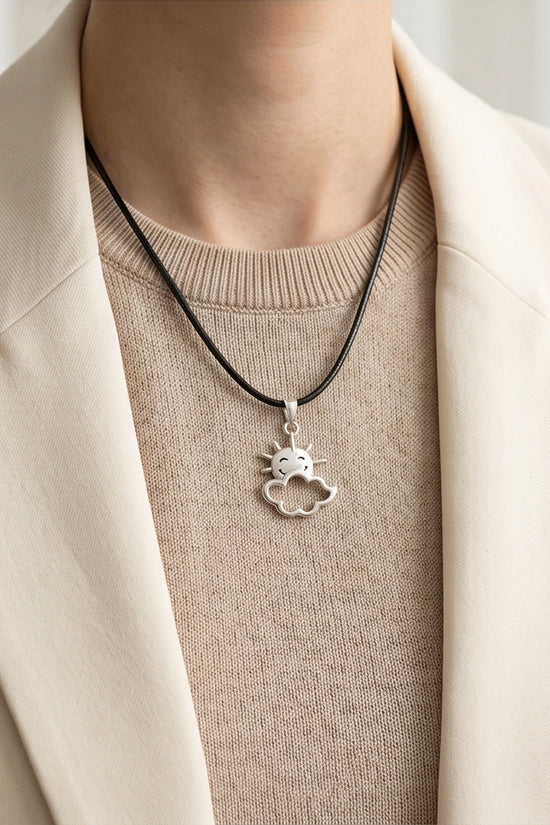 The Happy Sol Sun & Cloud Necklace