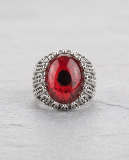 Dragon Eye Lattice Silver Ring