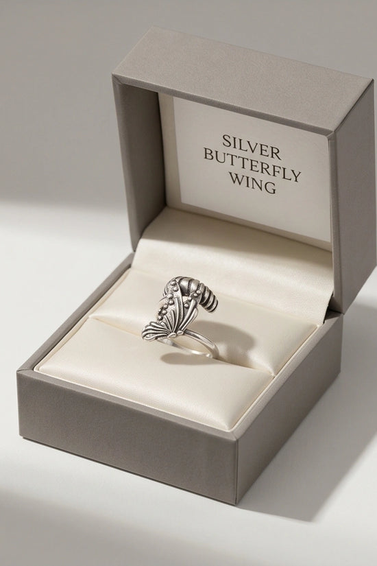 Vintage Sterling Silver Butterfly Wrap Ring