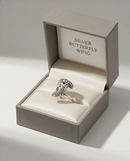 Vintage Sterling Silver Butterfly Wrap Ring