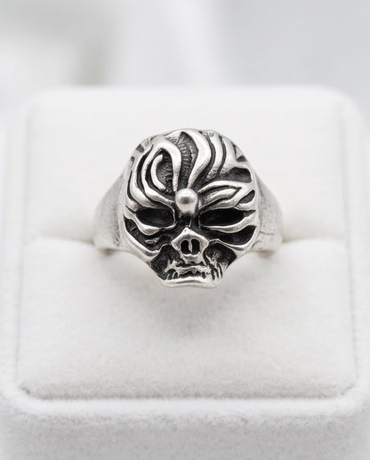 Whimsical Swirl Visage Sculpted Ring
