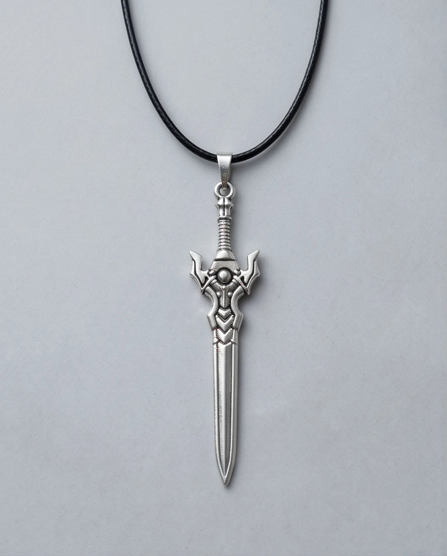 Fantasy Broadsword Pendant Necklace