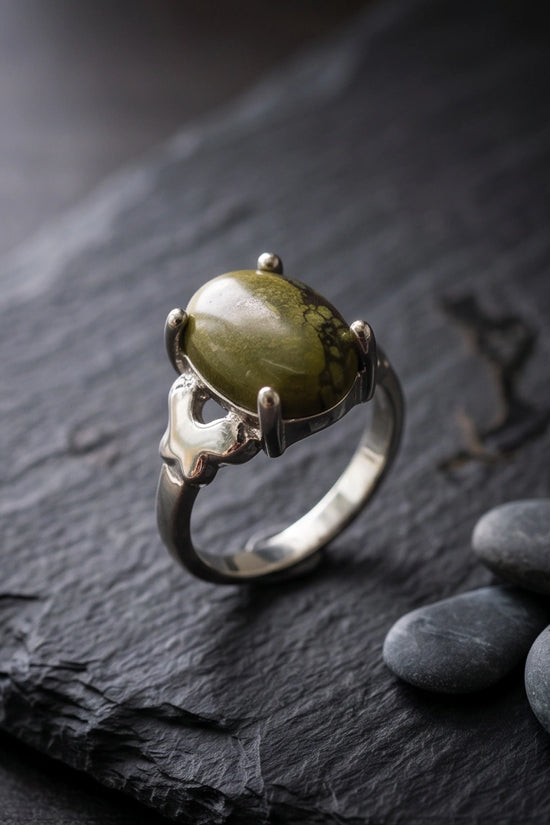 Olive Serpentine Butterfly Ring