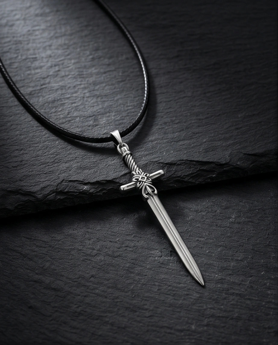 The Excalibur Medieval Sword Necklace