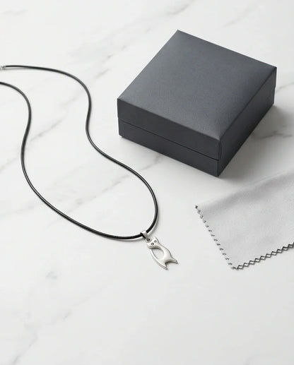 The Mystic Silhouette: Minimalist Matte Silver Cat Pendant Necklace