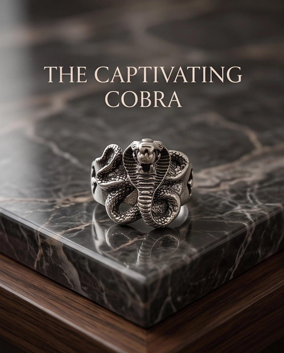 Coiled Cobra Sculpted Statement Ring