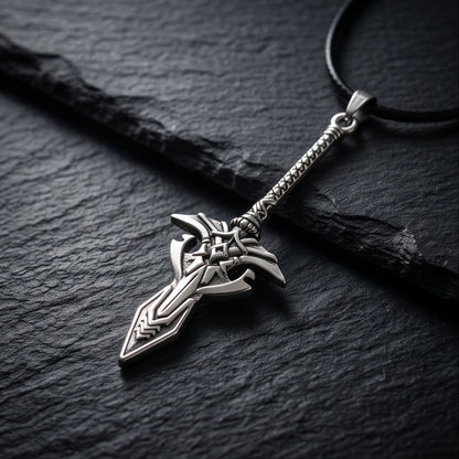 Gothic Rune Sword Dagger Pendant