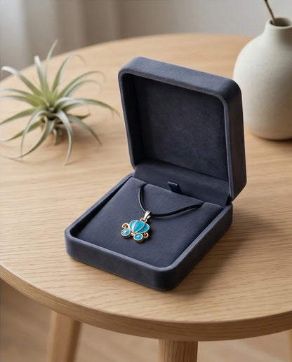 Gold and Turquoise Royal Carriage Necklace