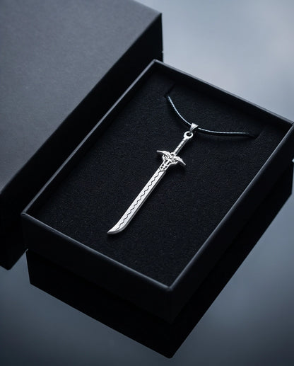 Vintage Katana Sword Pendant Necklace