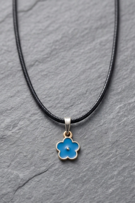 Sky Blue Forget-Me-Not Pendant