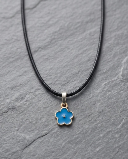 Sky Blue Forget-Me-Not Pendant