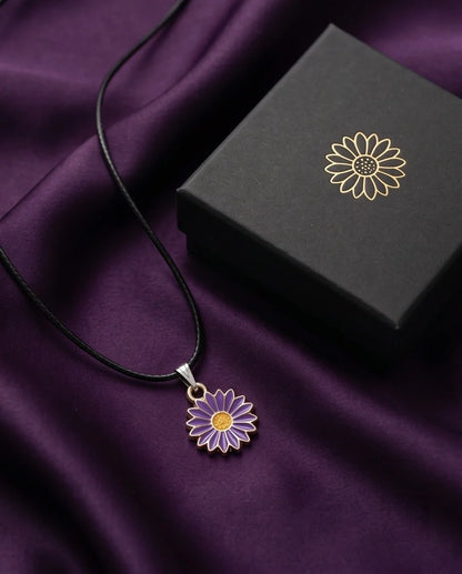 Royal Purple Daisy Pendant