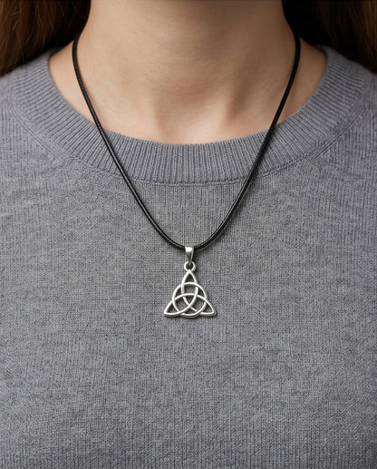 Silver Celtic Triquetra Knot Necklace