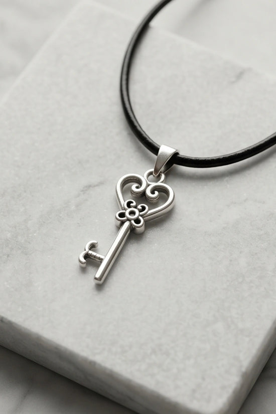 The Secret Garden Heart Key Necklace