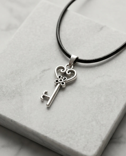 The Secret Garden Heart Key Necklace
