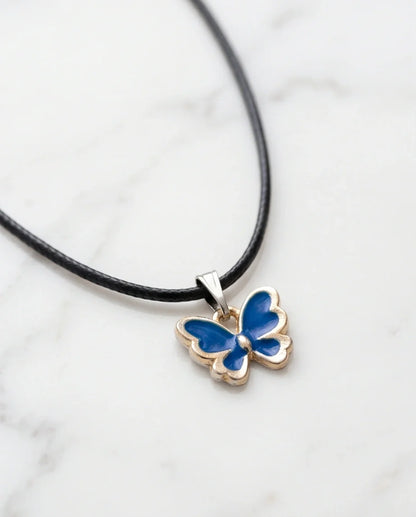 Midnight Blue Butterfly Pendant