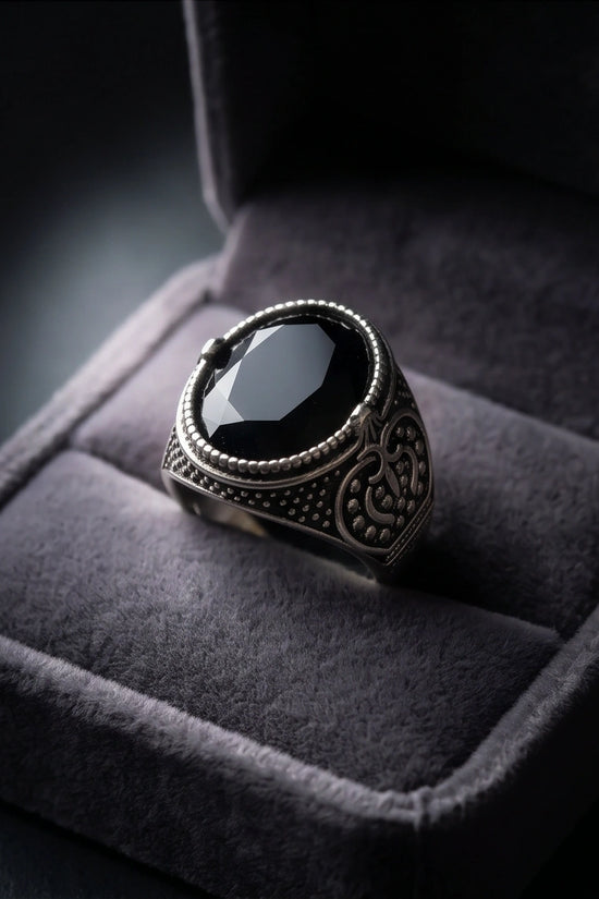 Imperial Onyx Shadow Signet Ring